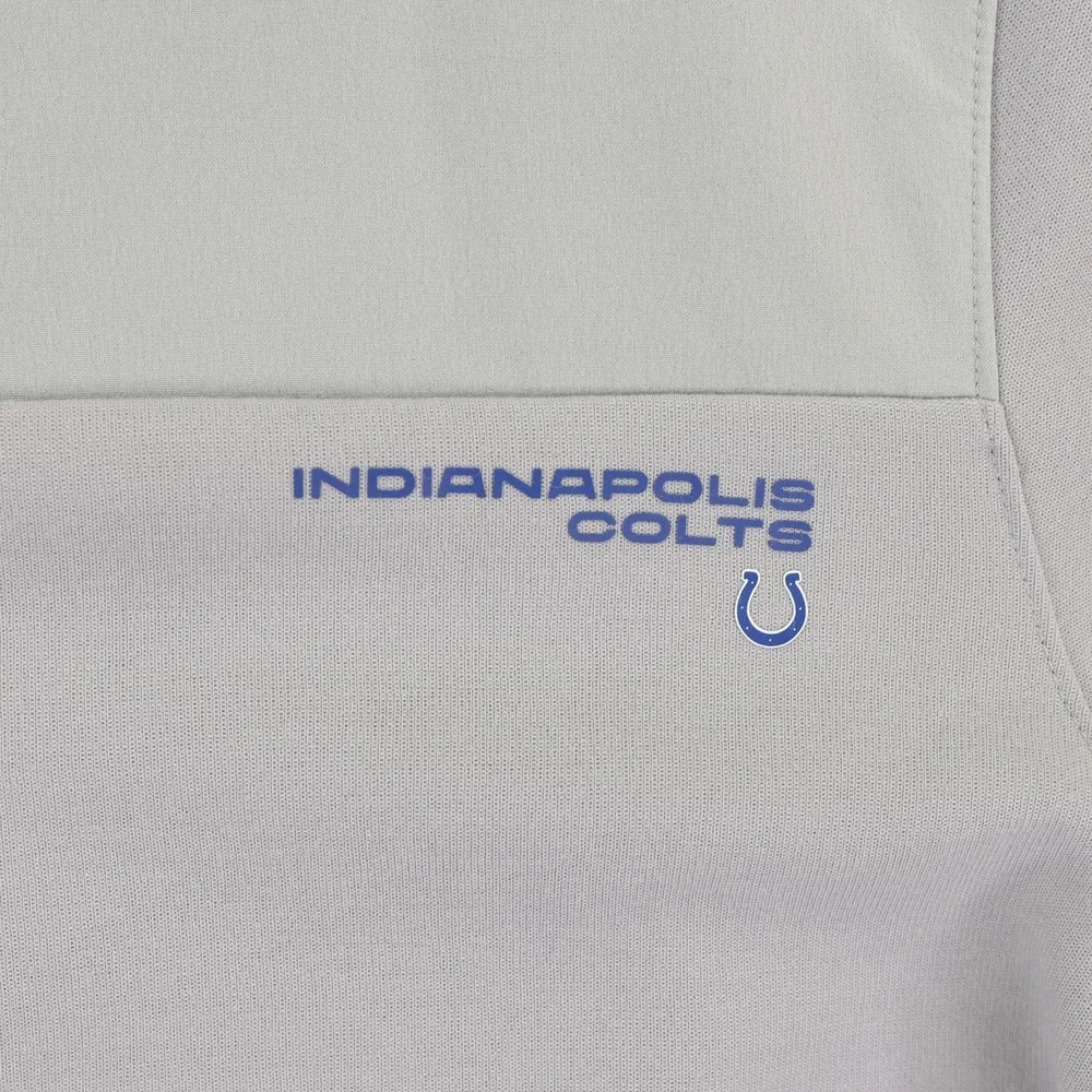 Nike Indianapolis Colts Coachs On Field 1/4 Zip Pullover Jacket Mens‎ Large Gray